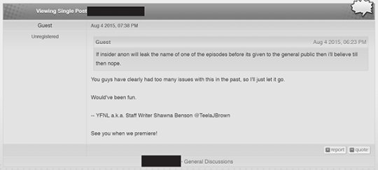 Le Bean Day 14 Of Being Blocked By Jrothenbergtv Today The Writer Of Ep 307 Javi Posted A Piece About How Much Representation Matters After 307 Javi Stayed Days To Answer