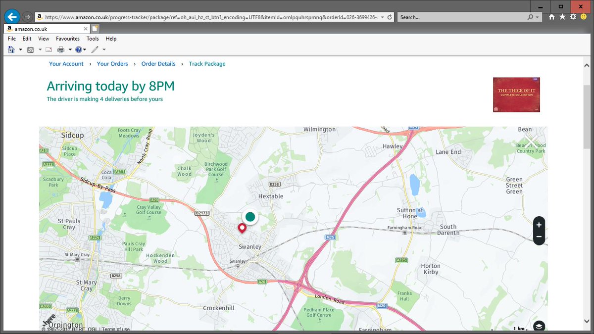 Andrew Roberts Oh Yes Amazonuk Amazonhelp I Love This Real Time Delivery Tracking With A Map Showing Where Your Amazon Logistics Driver Currently Is Map Zoomed Out For Privacy