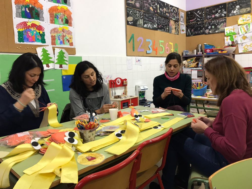 claporciuncula's tweet photo. Les famílies de 5 anys ens han ajudat a fer els vestits de pollets per al BETLEM VIVENT. Som un gran equip. 

GRÀCIES FAMÍLIES!!

#famíliesiescolajuntes #cooperam #treballamjunts #ungranequip https://t.co/yiXFpvplHz