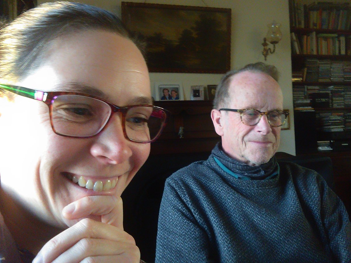 IvoriesStrings1's tweet photo. 2 Moonbeams still smiling after a long afternoon of critical listening to the first studio mix of our @The_Moonbeams third album. That's a lot of me listening to my own #Viola playing! #DalesMusic  @stonegatesounds #Moonbeaming #YorkshireDales https://t.co/xDA96byyT7