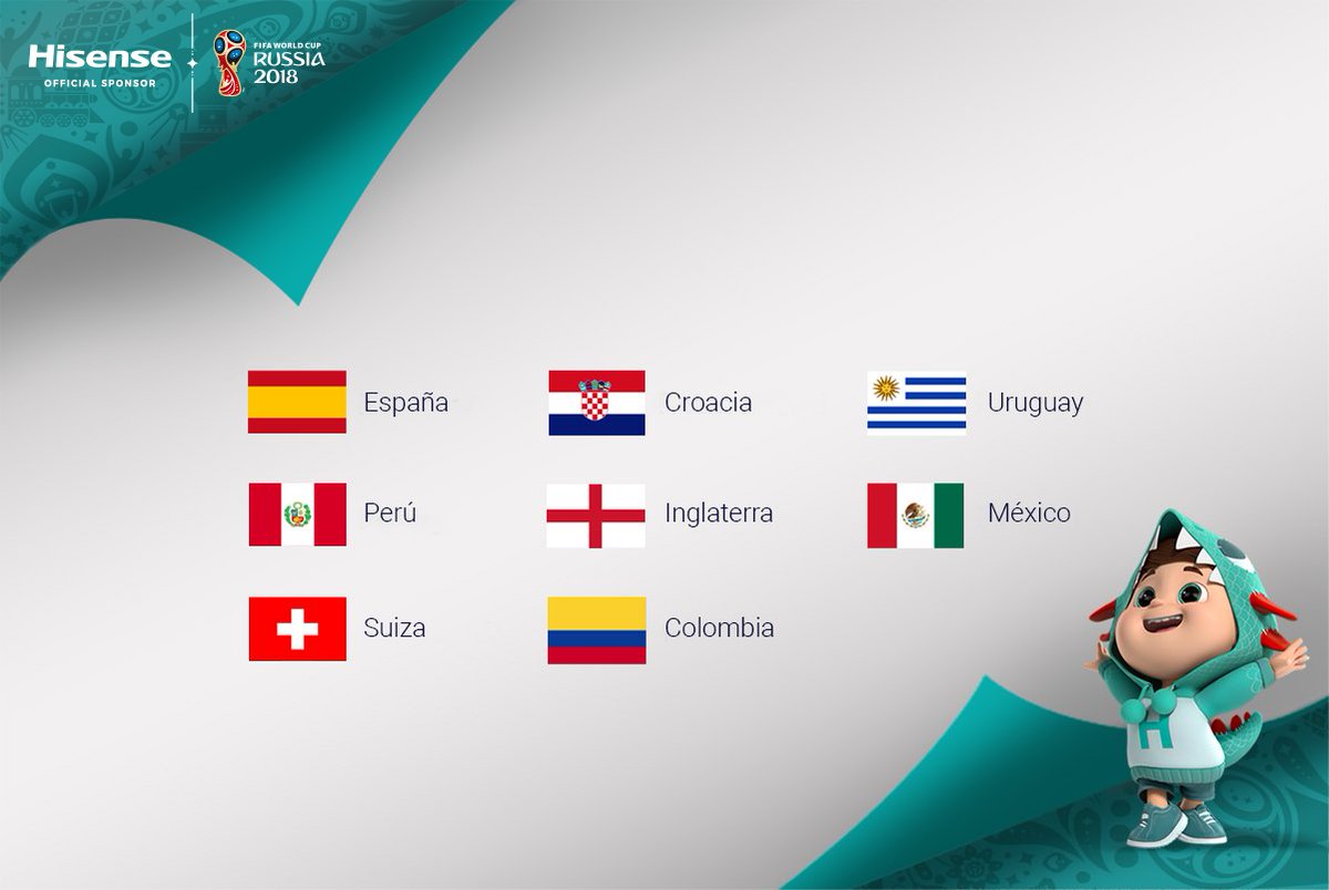 HisenseIberiaES's tweet photo. Ya no queda nada para el gran día. Conoce a los equipos participantes que compartirán la misma suerte que España para el Mundial de Rusia 2018 #WorldCup2018 #SEETHEINCREDIBLE #HisenseTV. #CoachHisense #WordlCupDraw @HisenseSports https://t.co/VwwqoMNU3J