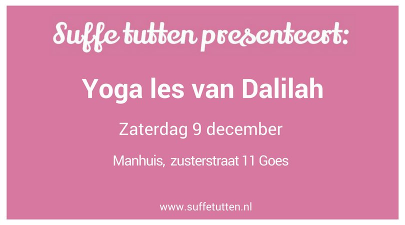 GoesAzie's tweet photo. Leuke activiteit van @Suffetutten yogales in Manhuis 9dec 9.30u, meer info: https://t.co/SMUFvat5Et https://t.co/7z9TTj0pdR
