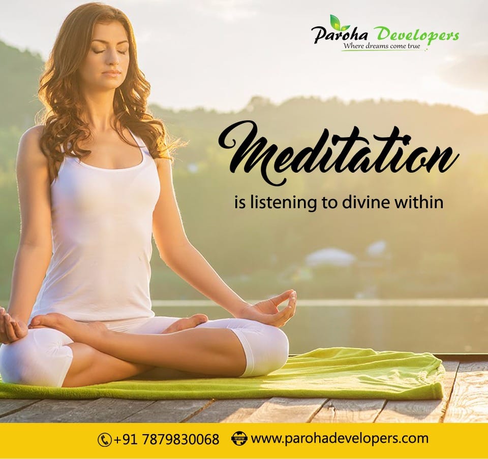 ParohaD's tweet photo. Experience #UncrowdedLiving each day when you spend quality time with your inner self while meditating, only at #ParohaDevelopers. please visit https://t.co/yPnO2IBosT or write to us at info@parohadevelopers.com. https://t.co/ZbBW1eOYgo