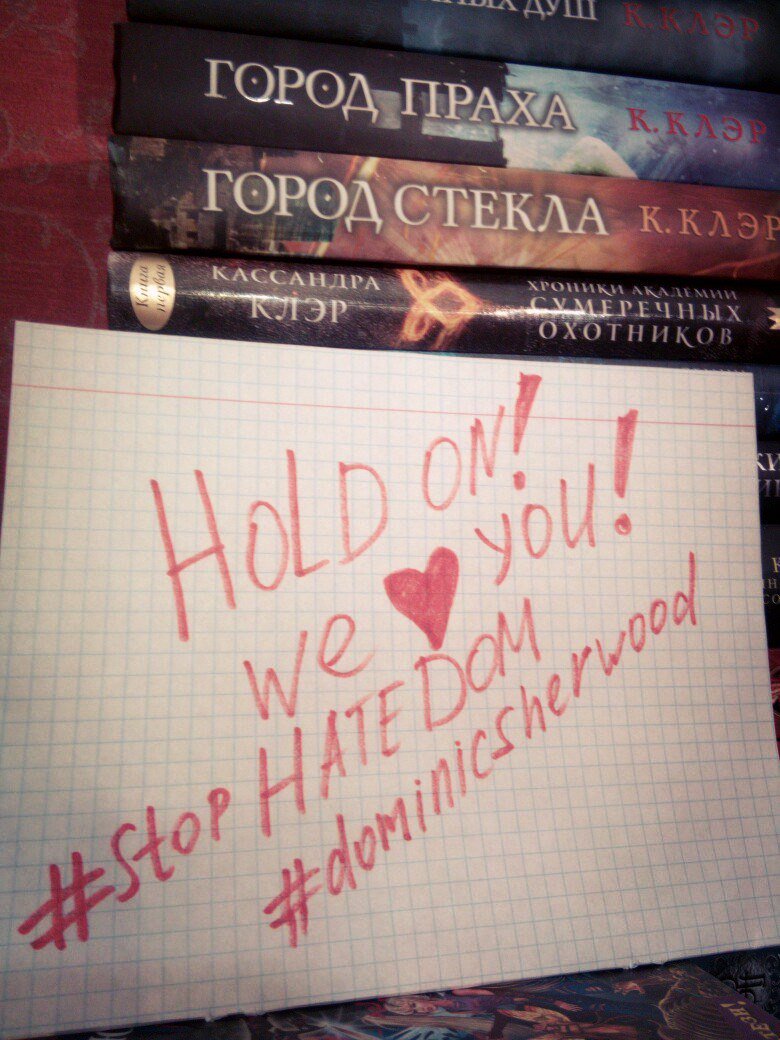 Ilatan7's tweet photo. You're AWESOME! Hold on! We are with you! We love you!🌞😘
#dominicsherwood #StopHateDom #breatheLove https://t.co/kGexba4SAn