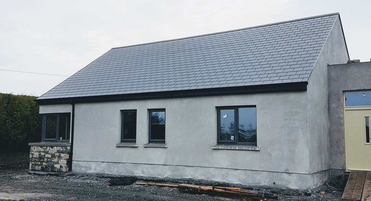 Plaster Stone and External Glazing finished @ Claregalway. Windows by <a href="/Munster_Joinery/">Munster Joinery</a> 
#hdconstruction #newbuild