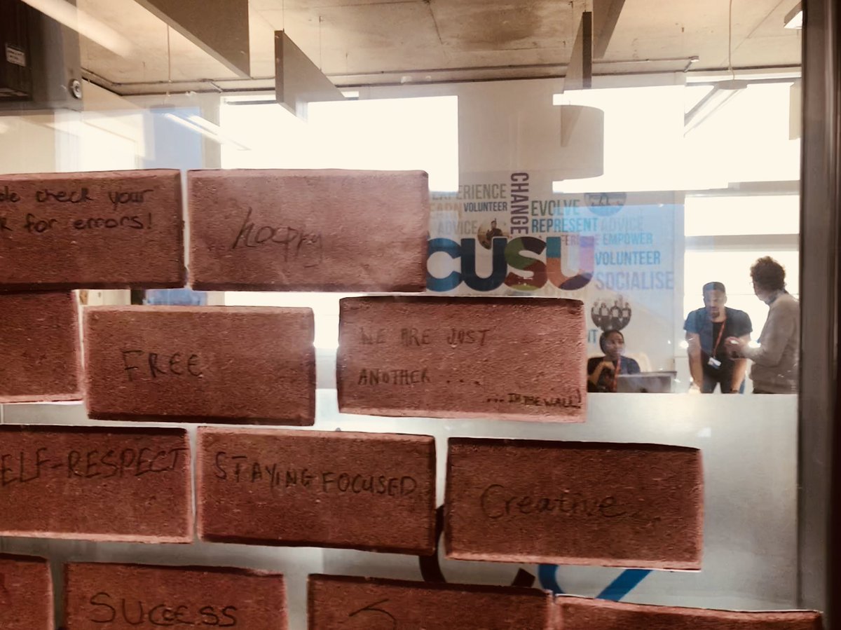 TweetSherrie's tweet photo. I am not just another Brick in the Wall #MyBrick @cusu @CUSUReps @cususocieties @covcampus @CoventryFAH @CovUniAlumni #StudentAmbassador #Education @pinkfloyd https://t.co/rlBVJsVZvY