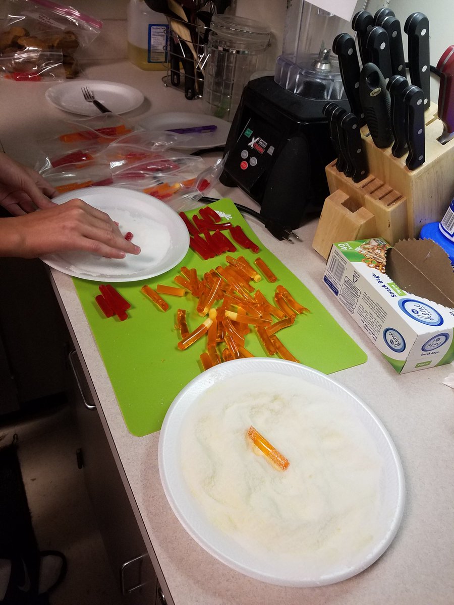 Thymono Candy Maker finishing the first batch of their signature candy- sour slithers!! #LevelUp  #buildingourbrand <a href="/UlrichKISD/">Ulrich Intermediate</a> <a href="/KleinISD_CTE/">Klein ISD CTE</a>