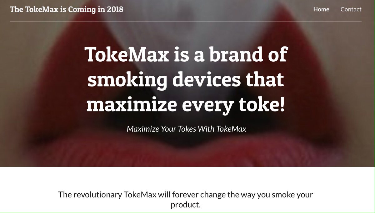 Shirlc27's tweet photo. TokeMax is a new exciting brand of smoking devices that are specifically designed to maximize every single toke you take. #tokes #420 #cannabis #marijuana #kush https://t.co/Mnuf6G4xGU