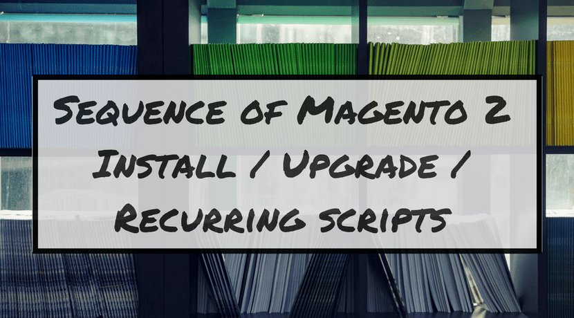 cmuench's tweet photo. Do you know the correct order of the Magento 2 Setup? Checkout the blog post by @alexdiderus "Sequence of Magento 2 Install / Upgrade / Recurring scripts" in the #dev98 blog. https://t.co/WtcItNcrhO https://t.co/7YKfV4G9JP