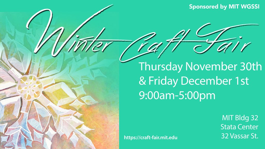MITCraftFair's tweet image. Today and tomorrow in #Stata! Come see us! @MIT @MITevents @MITstudents @MIT_alumni @mitlibraries @medialab @mitlistarts @ArtsatMIT #art #craft #gifts #handmade #shoplocal #shopsmall