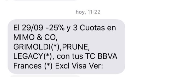 pablooo87's tweet photo. @BBVAFrancesArg Paulino Villalba, Dni 10784462, Tarjeta de Crédito 25% descuento sin tope por Francés Go y la compra es del 29 de septiembre y el número de tarjeta es 4338310002282034 que es una extensión a Pablo Villalba y el domicilio del local es el Grimoldi del Unicenter https://t.co/CbG4gUYIEL