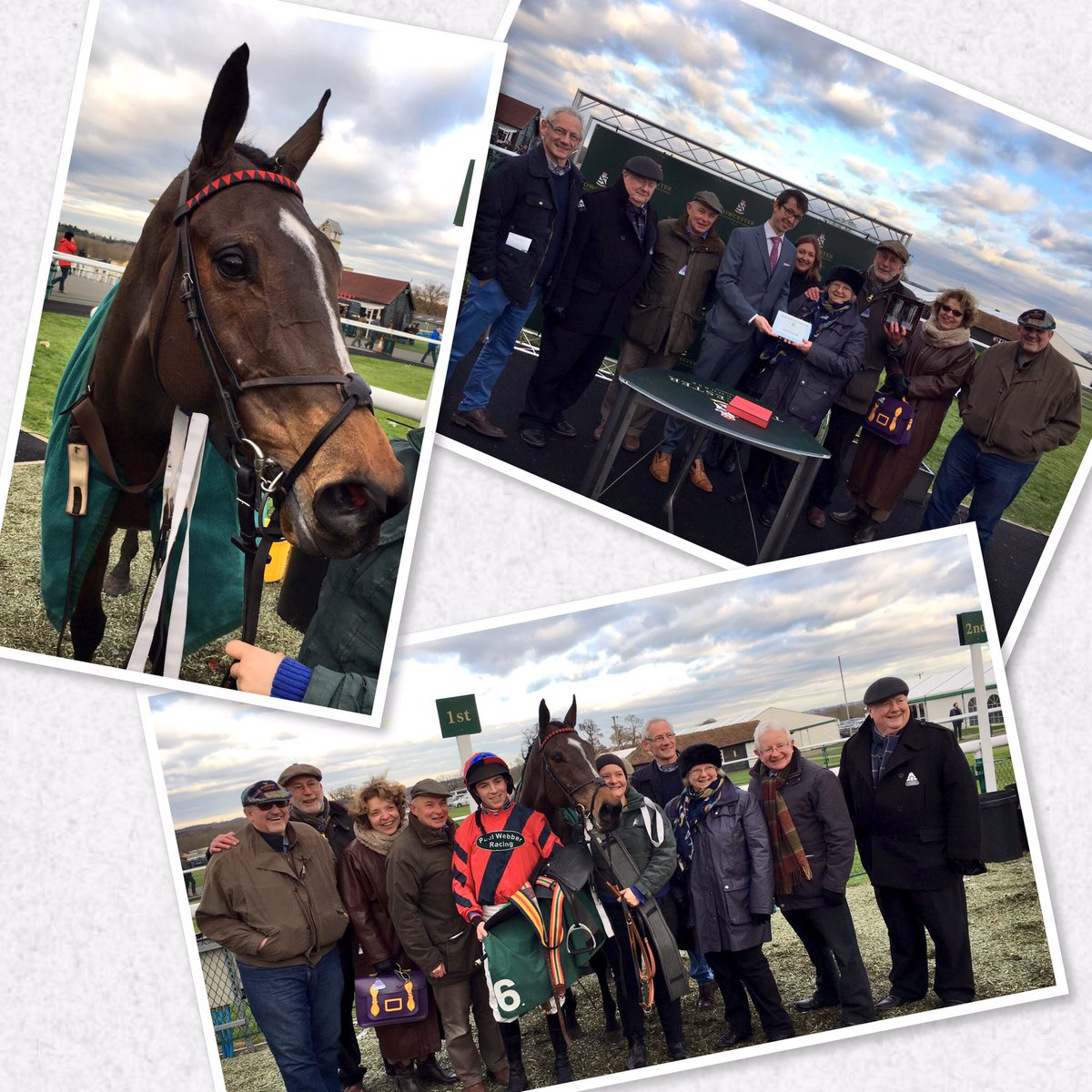 weatherbysltd's tweet photo. The Weatherbys Racing Bank sponsored Mares Hurdle @TowcesterRaces today was won in very good style by Cosmic Diamond. There was a good turnout from connections to witness the mare's impressive performance !#TheRacingBank https://t.co/waxXbk8YKt