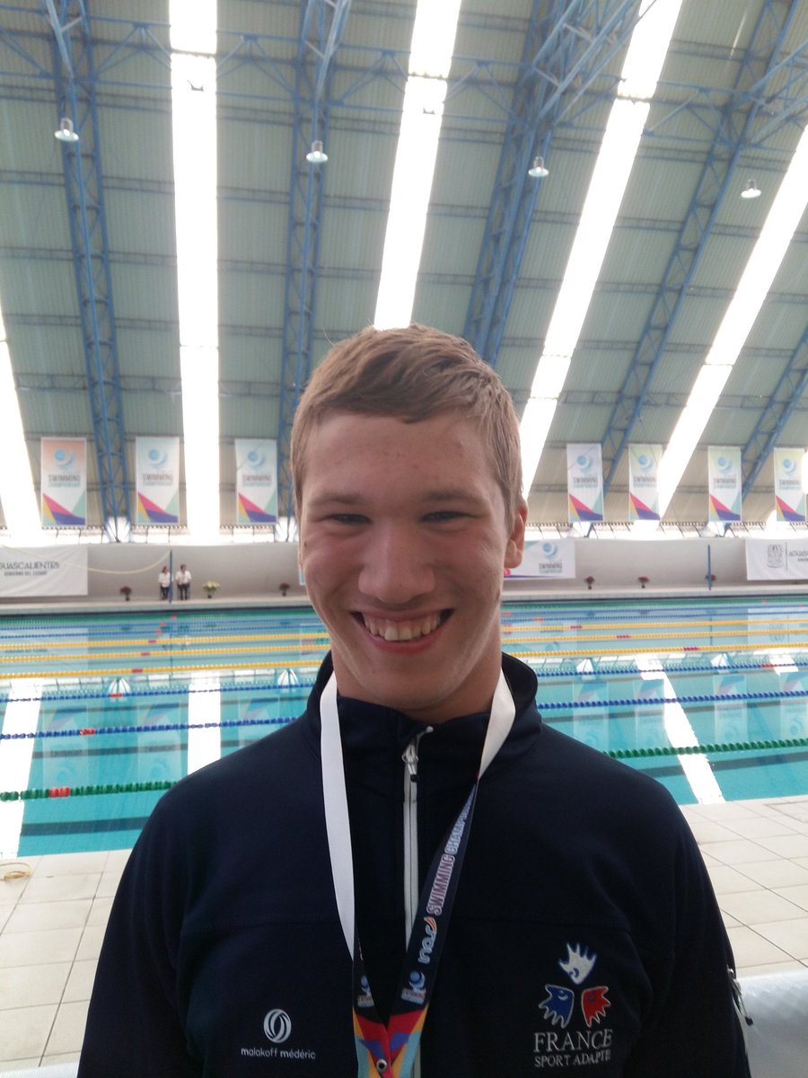 Nathan Maillet 3ème podium mondial au 200 4N, @INASsport <a href="/FFSASportAdapte/">FFSA Sport Adapté</a> #aguascalientes2017