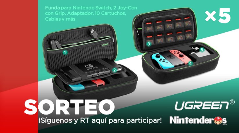 ¡Sorteamos 5 de estas geniales fundas para Nintendo Switch! Síguenos y RT aquí para optar a ganar - nintenderos.com/2017/11/sortea…