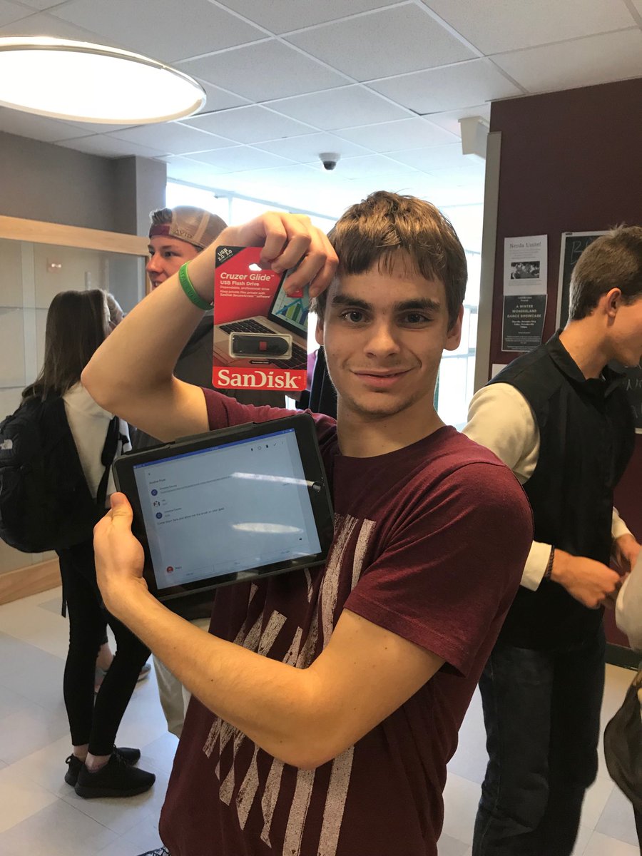 steve_torrey's tweet photo. Congrats to Austin for winning today’s second and final prize! Check your iPad and email frequently you never know when more prizes will be available! #Lamoillelearns #vted https://t.co/ORrGQD0XRG