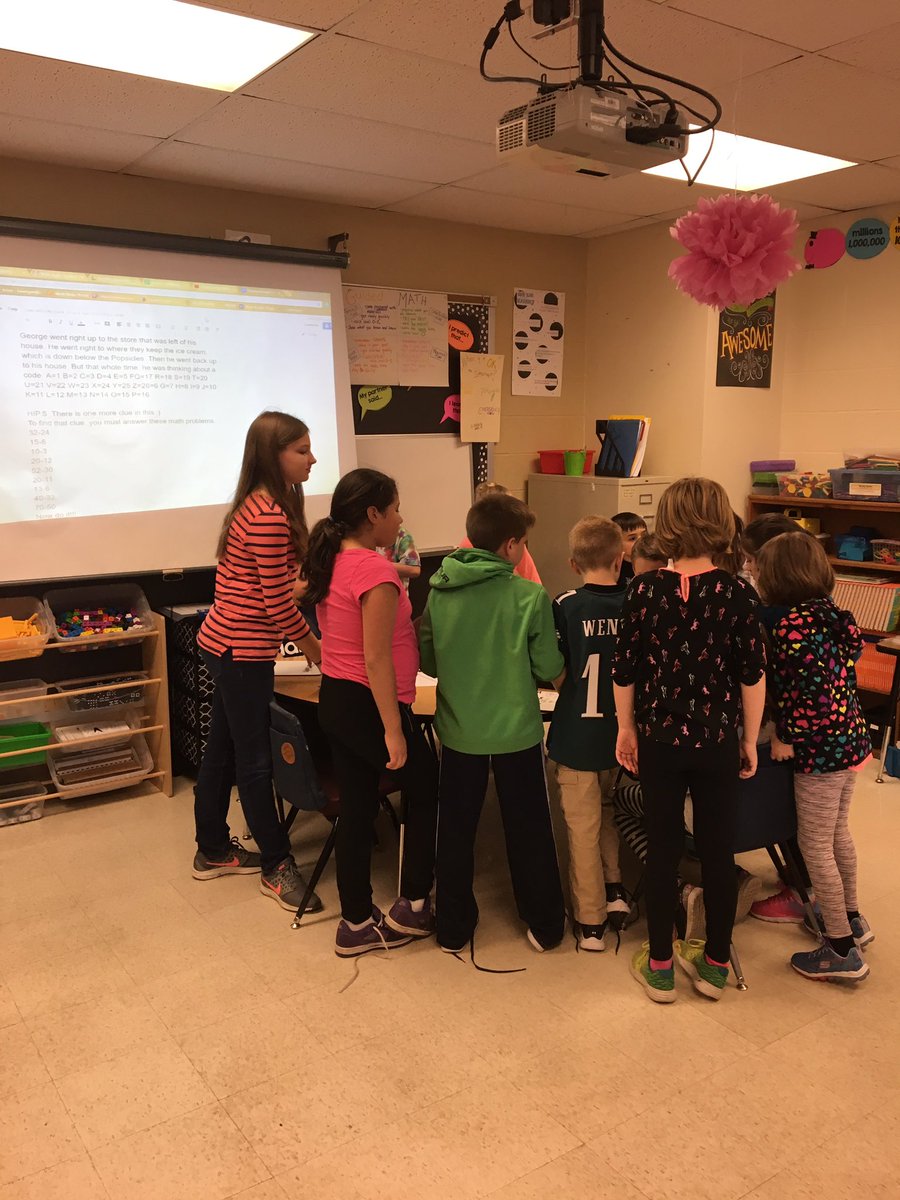 One of our very own <a href="/BSMS_Eagles/">BSMS</a> students designed a Break Out for 3rd grade! #BermPride