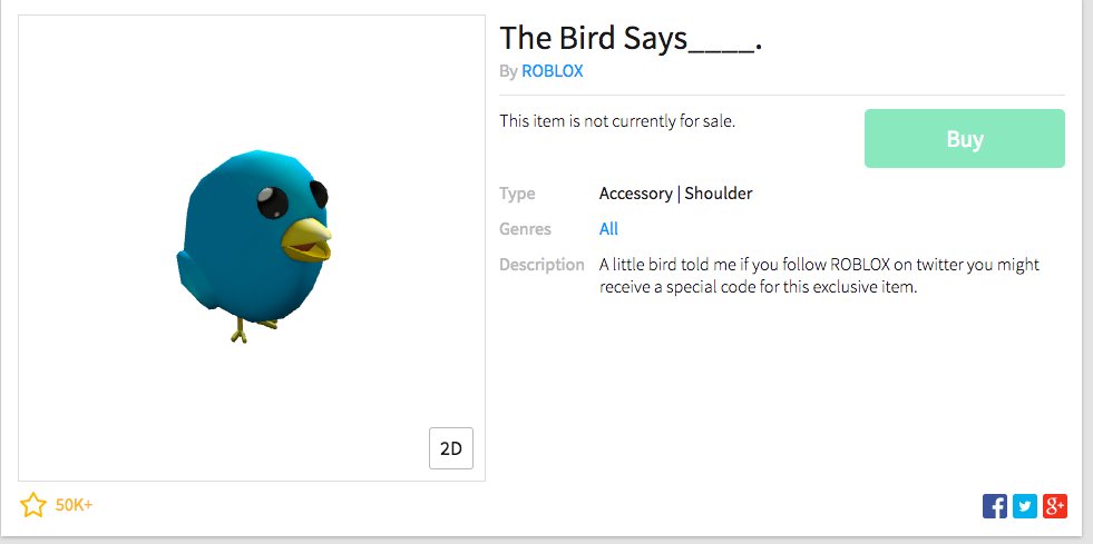 Roblox Code Bird Irobuxcom Port 80 - tweet bird roblox code