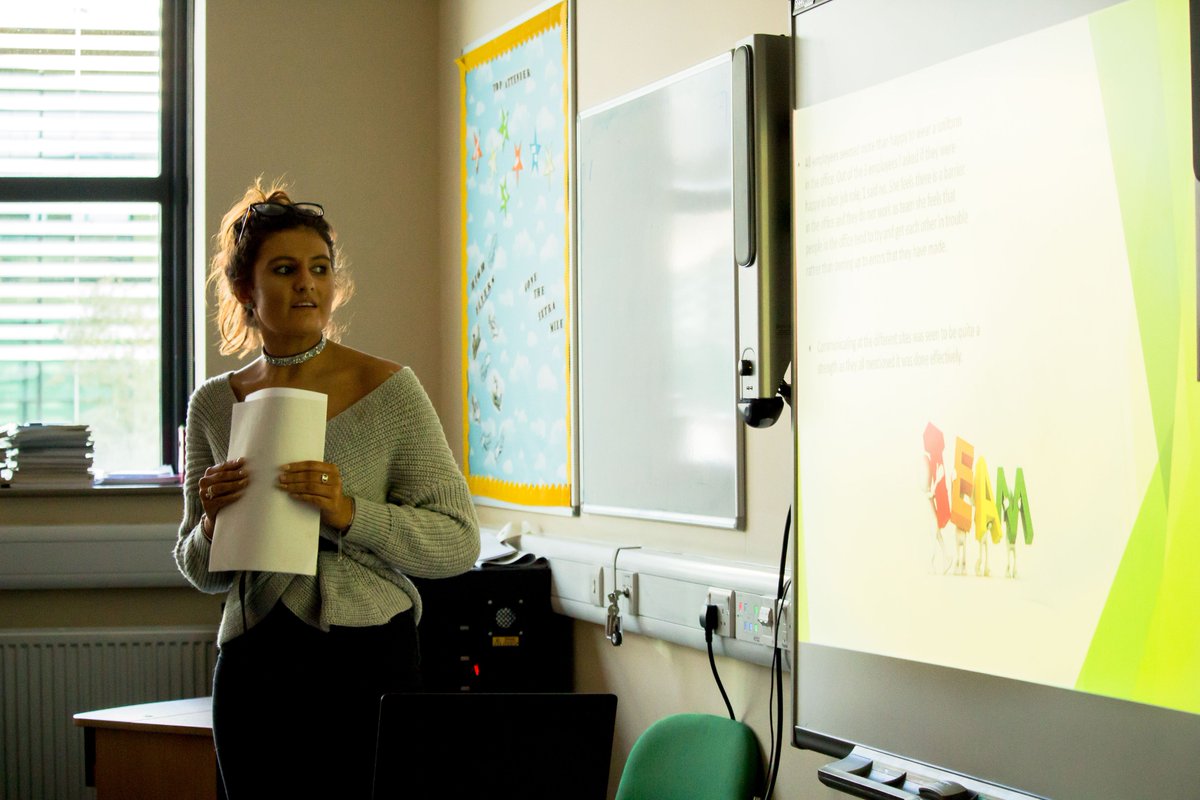 After their initial brief last week. Our HND Business students got straight to work on their live consultancy project. Today they delivered their pitch to <a href="/PennineFlooring/">Pennine Flooring</a> showing how they can help the business moving forward. 👩‍💻🤗🙌
