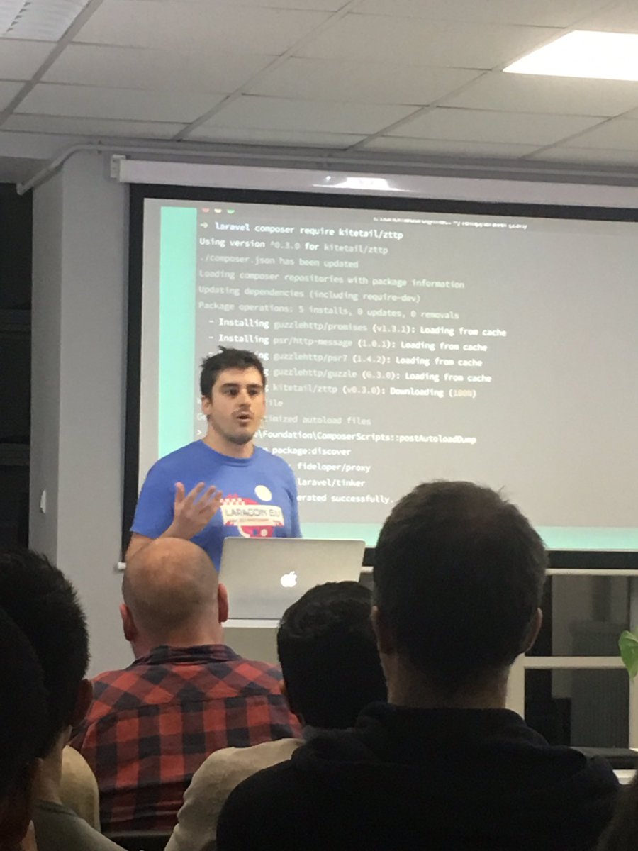 Alumnforce's tweet photo. En direct avec l'équipe technique d'AlumnForce au meetup @laravelphp @laravelfr !
@enunomaduro nous présente #laravelzero chez @bluecoders / L'ÉQUIPE S'AGRANDIT ON #RECRUTE ! 
Rejoignez @enunomaduro et notre équipe technique sur https://t.co/pFFh7XtZlF https://t.co/dDkusxscjJ