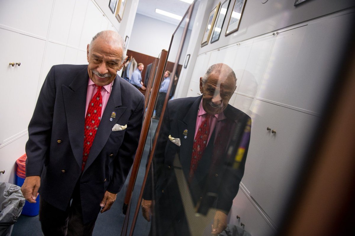 Horny John Conyers hospitalized due to 'stress'