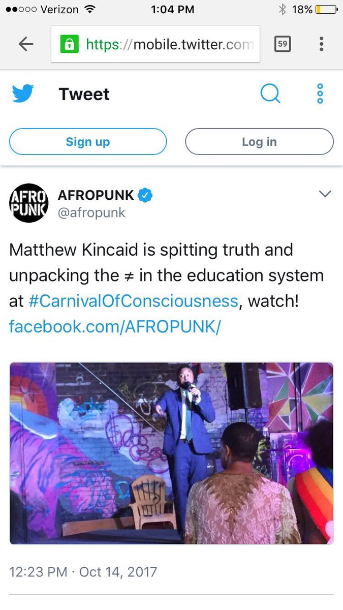 Photos from <a href="/OvercomeRacism/">Matthew Kincaid</a> presentation at <a href="/afropunk/">AFROPUNK</a> solutions sessions in ATL.