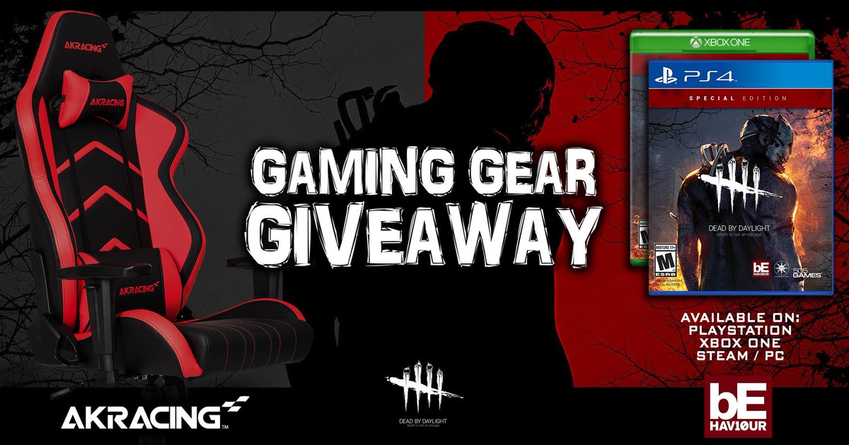 Dead By Daylight Usa Deadbydaylight Fans Akracingamerica Is Giving Away One Of Their Sweet Gaming Chairs A Deluxe Edition Game Key Enter Until Dec 10th T Co 80vx6mwzms T Co Hfuvbbnrbr