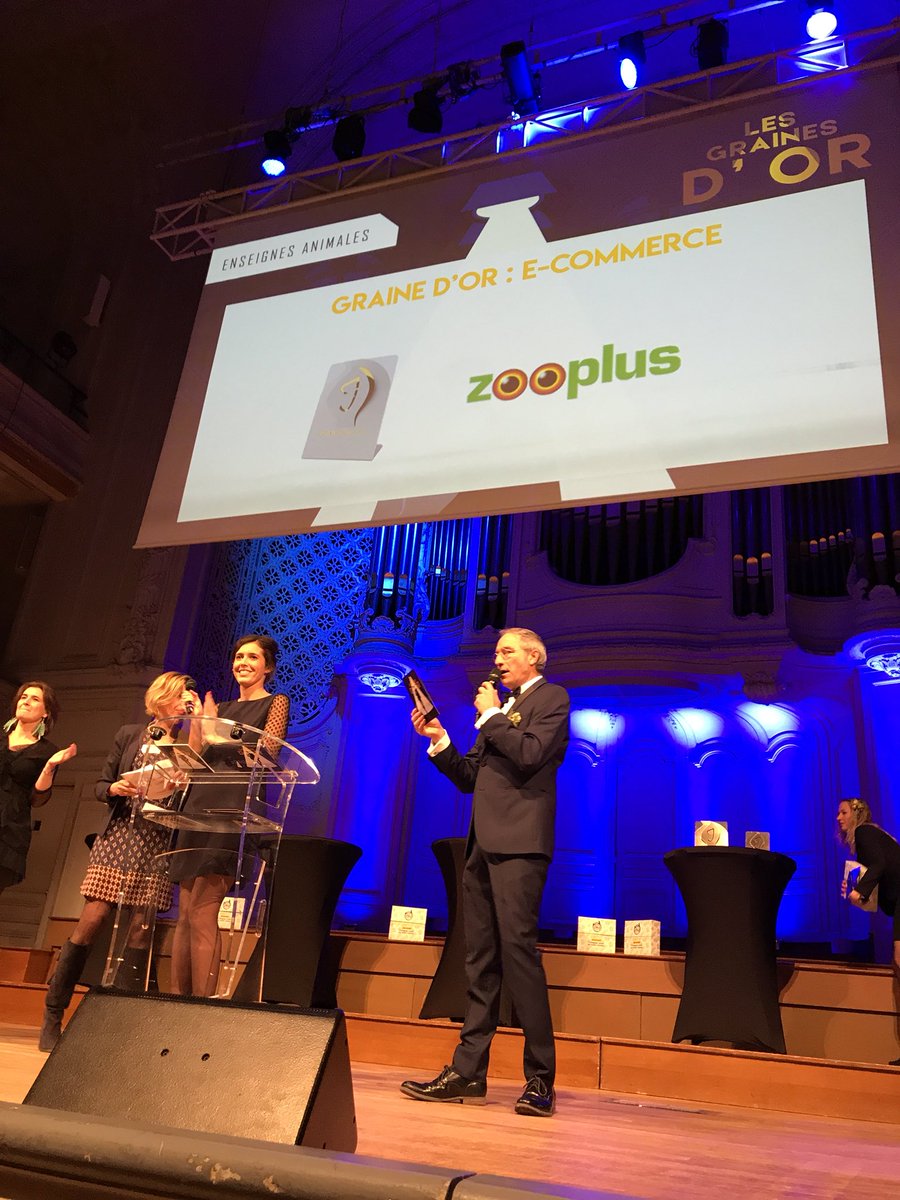 GrainesdOr's tweet photo. Dans la categorie E-Commerce, la graine d’or revient à l’enseigne ZOOPLUS https://t.co/QQDWUwvnUn