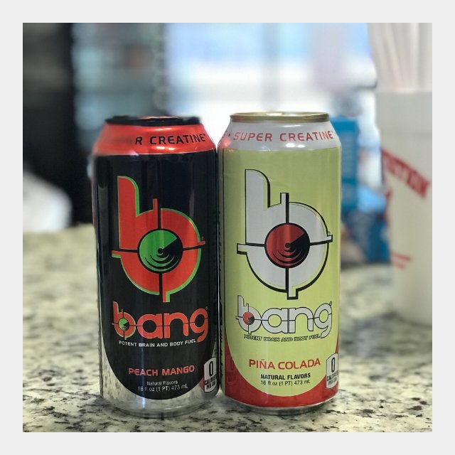PlanetHatty1's tweet photo. New Bang Flavors in stock!#pinacolada #peachmango #bangenergy #vpx #vpxbang #planetnutrition #brainandbodyfuel https://t.co/SzfINx0Ofm