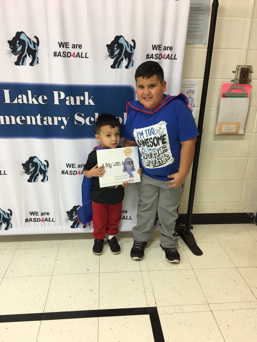 kryanlplibrary's tweet photo. Author Amy Logan visits Lake Park. Aurelio and little brother Adrian are so excited! https://t.co/pd2yLj7OzL