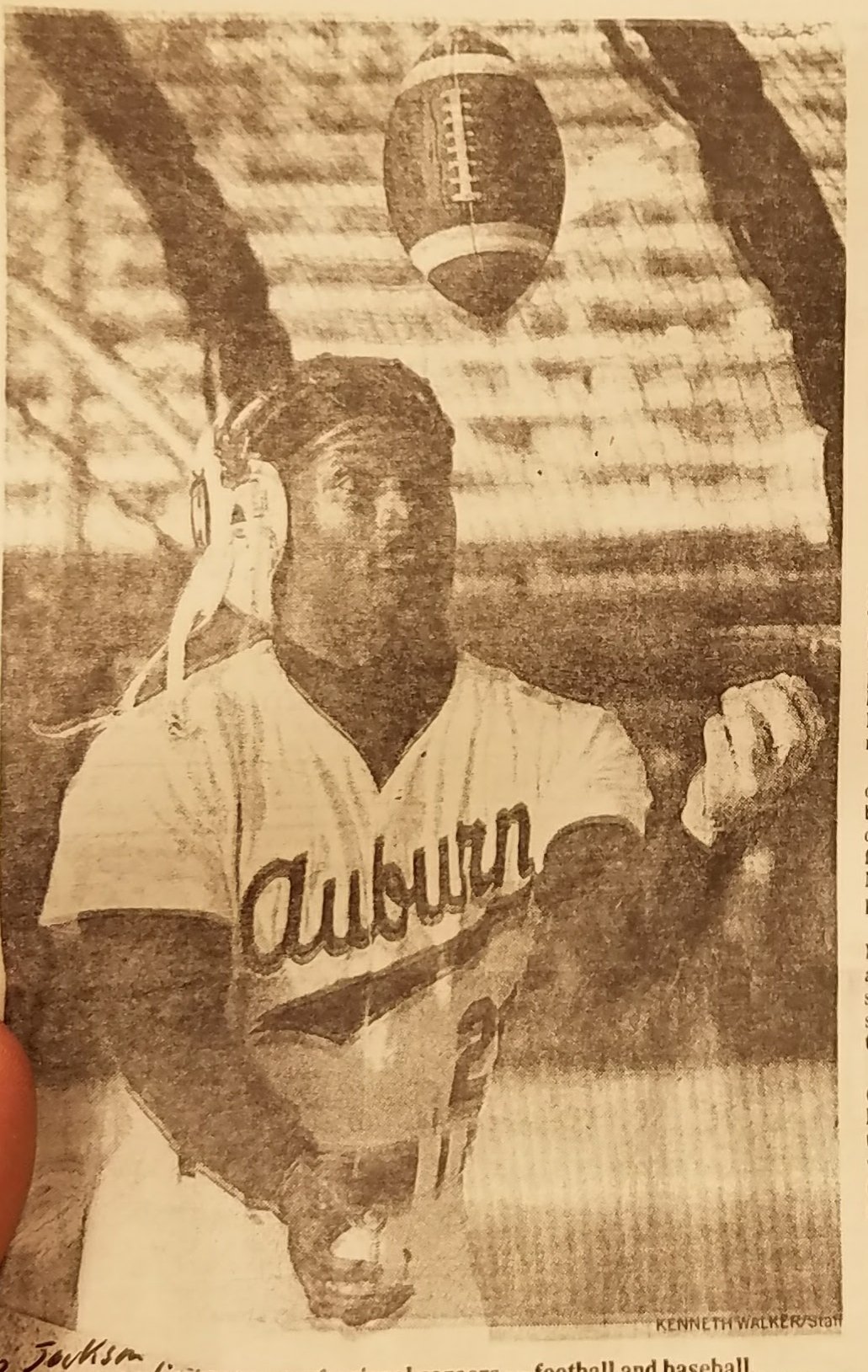 Bo Jackson, literally juggling football and baseball. 

Happy Birthday, Bo. 