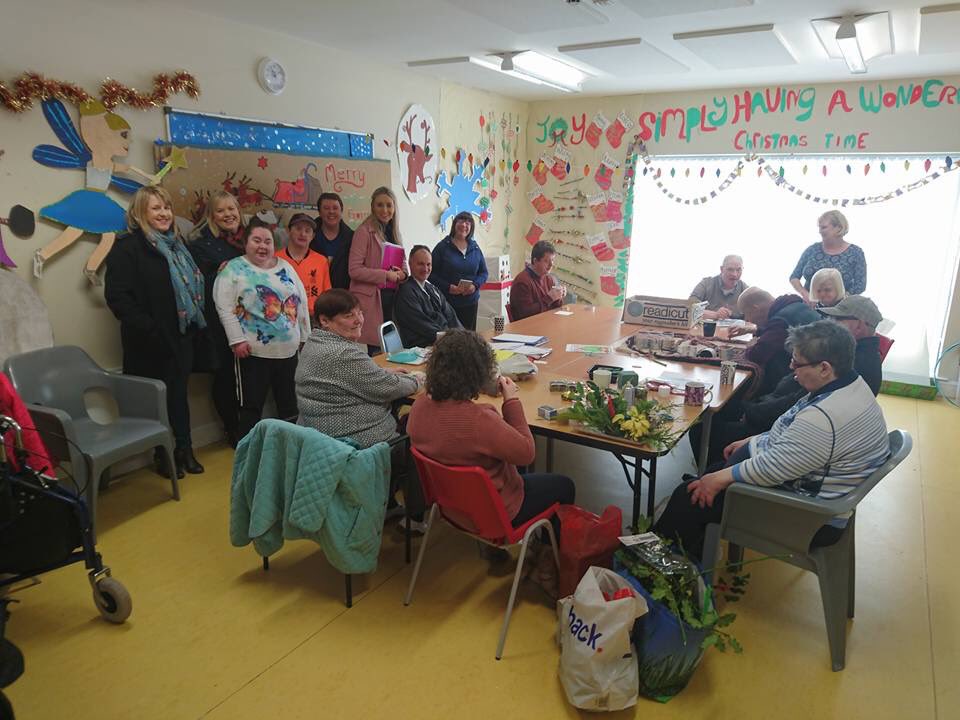 DownpatrickSF's tweet photo. The girls had a great morning at @MainstayDRP #dpk met the amazing folks preparing for Xmas craft fair on Saturday and discuss the prejudice  &amp; inequality they face - an amazing project serving Dpk for over 25 years #AnDúnAbú #EqualityForAll @SouthDownSF @emmarogan12 https://t.co/ybhDmU7evH