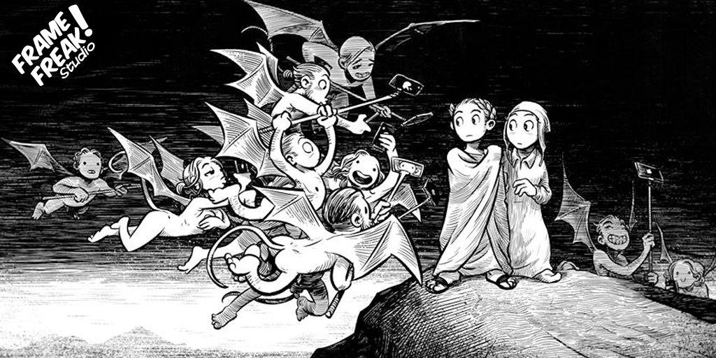 FrameFreak2D's tweet photo. New #Interview with @jpahonen creator of the comic #Belzebubs & #Perkeros fron #Finland Link: https://t.co/8rXlvkO3yN // #Podcast #Creative #cartoons #illustration #animation https://t.co/xbzBj9YIIR