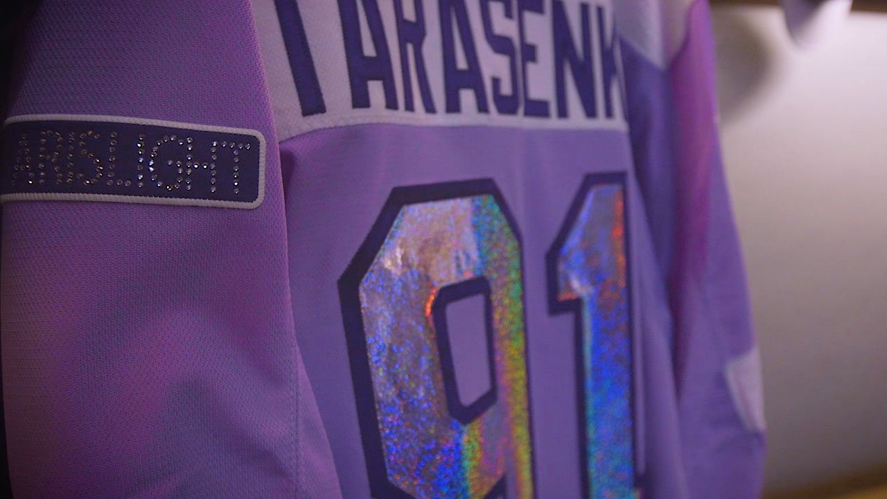 St. Louis Blues on X: Bid on these #HockeyFightsCancer warm-up