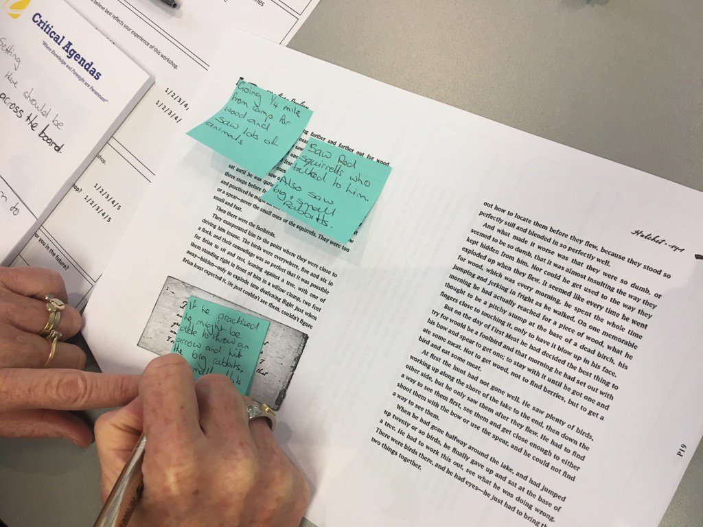 JoPrestia's tweet photo. Alternate text over class novels to assist Ss with #specialneeds #ca_specialneeds https://t.co/XqahF0ODxz