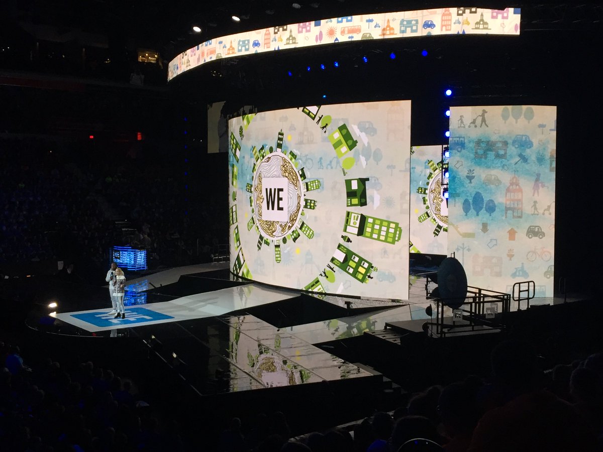 MsKWebber's tweet photo. What a day !! We loved all the stories, motivation and inspiration provided !! Thank you #WEday #WeDayAtlantic  !! @millwood_high @metowe_mhs https://t.co/vKpfpfM24f