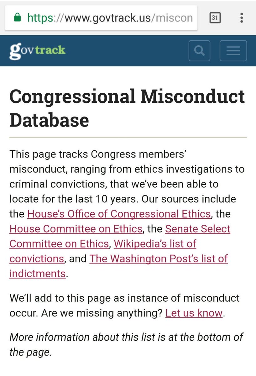 wokecitizen_'s tweet photo. .@govtrack just launched Congressional misconduct database #Congressional #Hackathon #CongressionalHackathon https://t.co/amiKvtqsZI