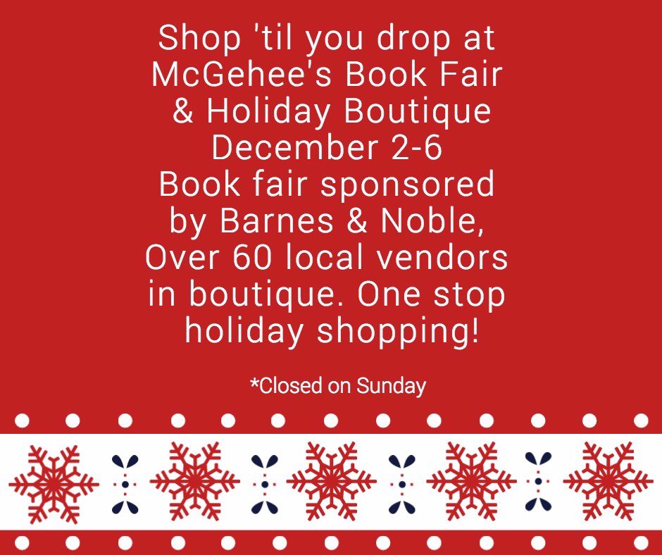 If you’re passing through the garden district in he next few days, check out the McGehee Holiday Boutique.