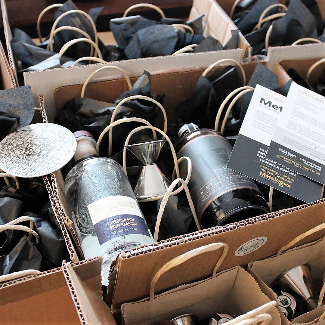 MetalogicsTO's tweet photo. Last year our Client Appreciation #HolidayGifts were a SMASH! thanks to the @yongehurst #Distillery Co. What would you like to see in the Holiday Gift Bag this year? Please try to suggest/tag local #Etobicoke & #Toronto businesses.
#Metalogics #Yongehurst #Holidays #Suggestions https://t.co/8ht4FWvikU