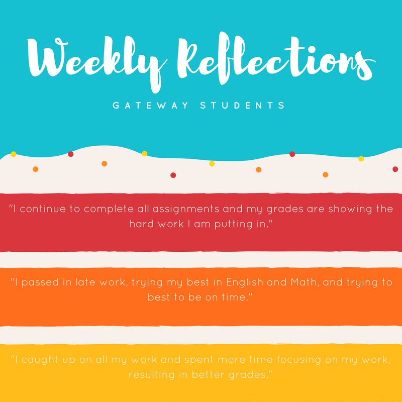 qccgtc's tweet photo. Every week, Gateway to College students self-assess their progress. Here is another edition of our Weekly Reflections!
#gatewaytocollege #prideinmycc #gohigherma #reachhigher #bettermakeroom #notdropouts #schooleveryday #gradnation #earlycollege #gatewaygrads #gatewayfam https://t.co/HkBJZ5uNw5