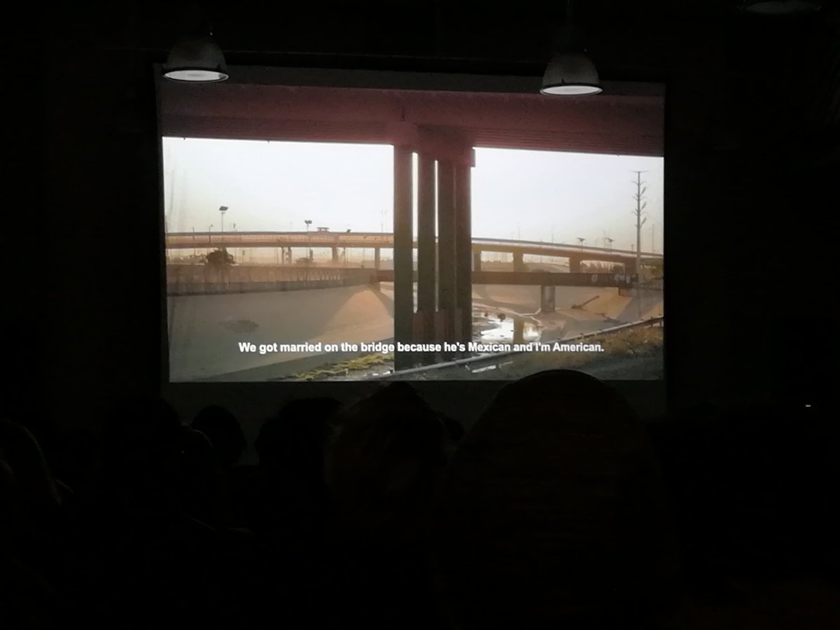 DOCfieldBCN's tweet photo. Fins on arriben les fronteres? "vam pagar al jutge perquè ens casés al mig del pont" "Mitad y mitad" de # JordiRuizCirera #DOCfieldBCN #NITDOCfield @CasalPou https://t.co/VAxwddB2ol