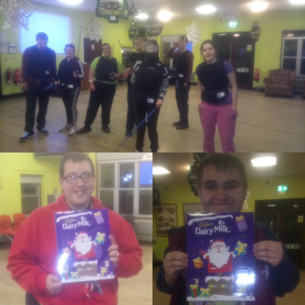 phenzync's tweet photo. #funfencing good luck Charlie #nextadventure #happyholidays to all @DerwenCollege https://t.co/gPu6oCfmNb