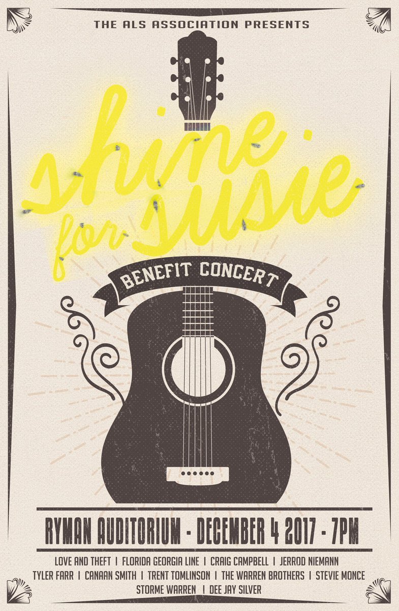 loveandtheft's tweet photo. moms #als event is Mon. at @theryman few tix left. Win 2 now by reply to this with #ShineForSusie n why u wanna go 4 Chance 2 win! https://t.co/CzZSBKGPbK