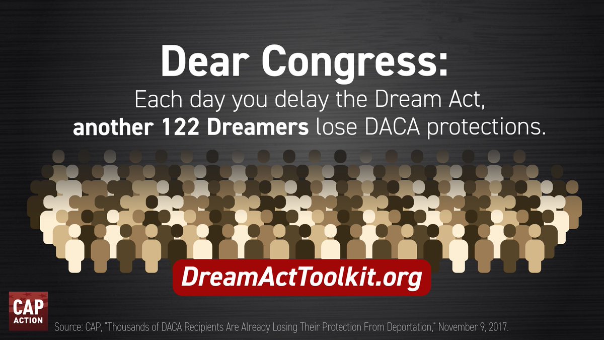 .<a href="/DarrellIssa/">Darrell Issa</a>, nearly 15,000 DACA recipients have already lost protection from deportation. If Congress fails to act by Jan. 19, hundreds of thousands more are at risk. #DreamActNow!