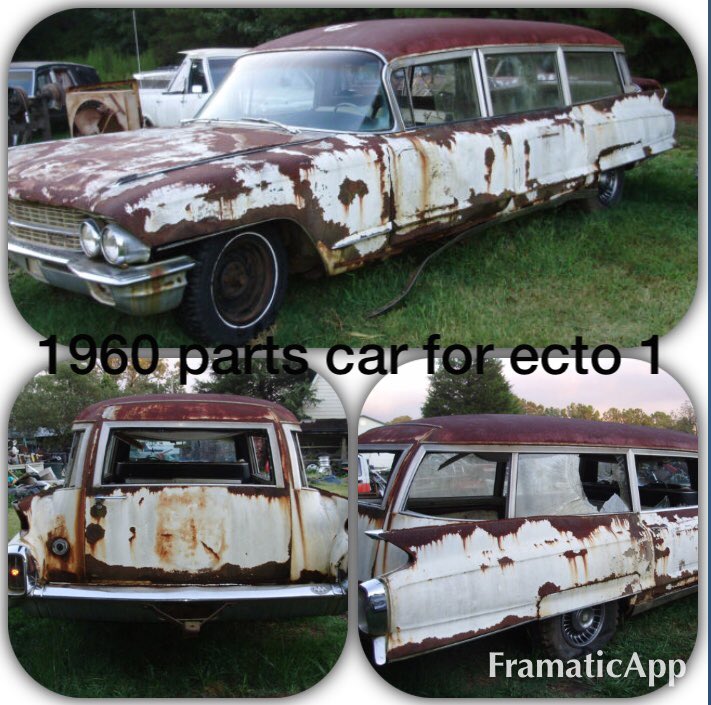 TheCustomiser's tweet photo. Take a look at this awesome #1959 #59caddy #cadillac #millermeteor #ambulance #hearse #ecto1 #ghostbusters we’ve got #forsale in #Florida Inc a #partscar with #glass #interior #restoration @CollinsBrosJeep @RRRawlings @GasMonkeyGarage @CountsKustoms @FastNLoudTV @gbfans @ecto1 @ https://t.co/WTRXfeCf5U
