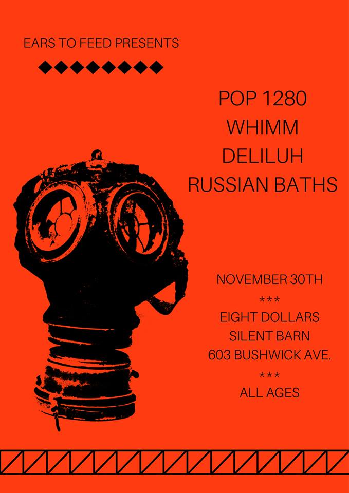 sweet_static's tweet photo. Happening #tonight -- @TheSilentBarn 
@EarstoFeed
#pop1280
#whimm
#deliluh
@russianbaths 
#allages - $8 - 8 PM https://t.co/1ew9xFix0r