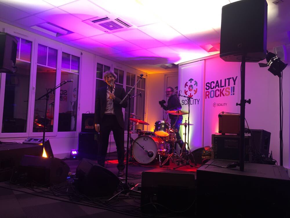 A3Comms's tweet photo. An inspiring speech from #Scality’s CEO Jérôme Lecat- an entrepreneur at heart!! #ScalityRocks @scality https://t.co/w7MRH1hzf2