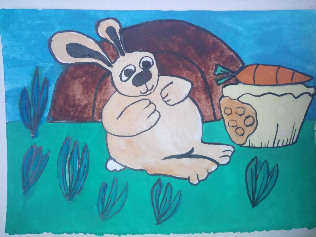 animatorforlife's tweet photo. #day27 #day28th of #drawember2017 A illustration of cute cats, and a fat bunny,that has had some carrot cake. https://t.co/AperETB95M