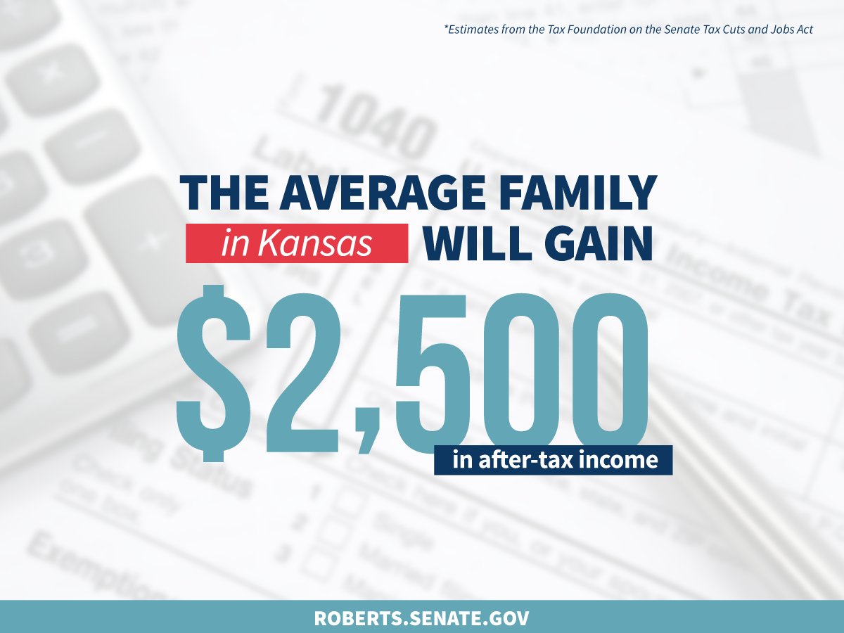 SenPatRoberts's tweet photo. NEWS RELEASE: Roberts: Tax Reform is Critical to Economic Growth, Creating Jobs and Higher Wages https://t.co/PYff9qACzo https://t.co/uSCsJuVsIv