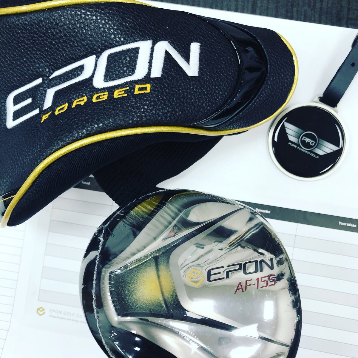 pureforged's tweet photo. Epon Golf latest Af -155 Driver fitted with @USTMamiya shaft #pureforged https://t.co/8nwSgWMPFh