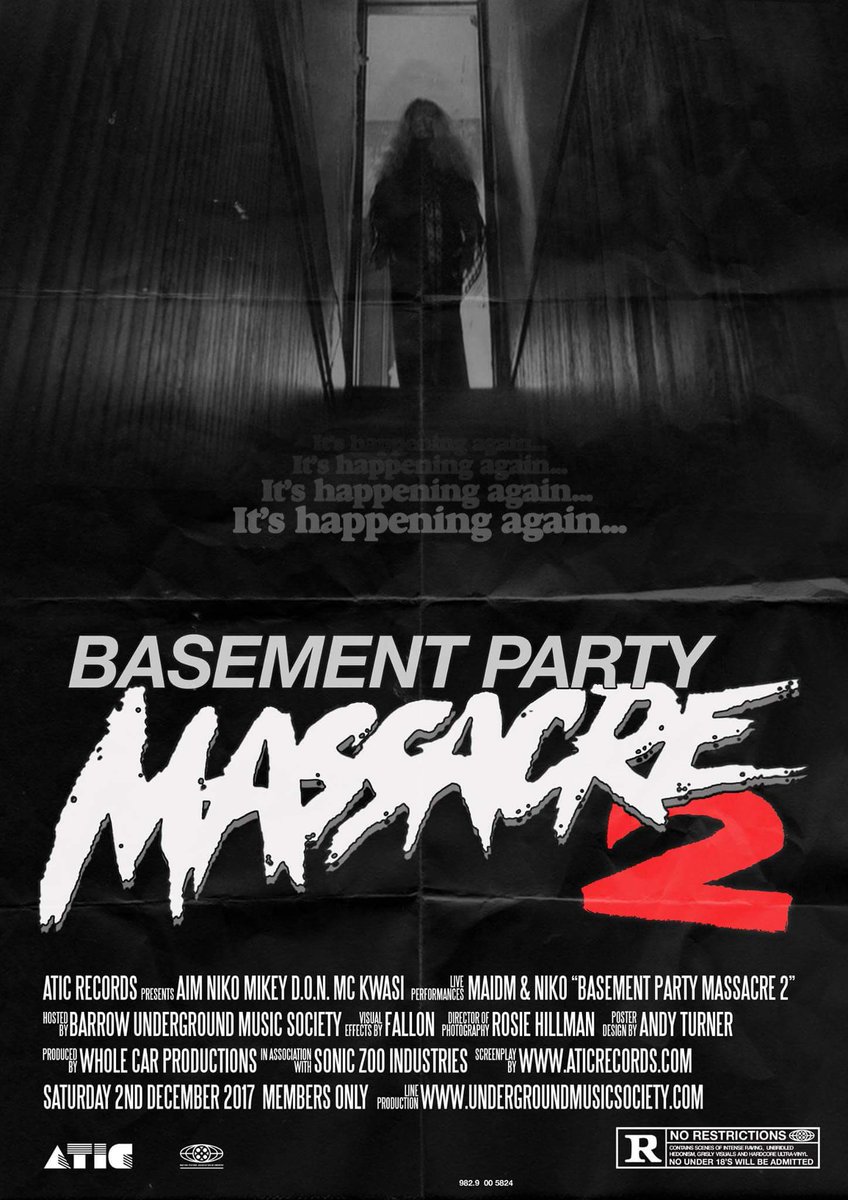 ATICRecords's tweet photo. This Sat is going to be terrifying. @aim_atic @NIKO_ATIC @Mikeydon1 @BarrowBUMS #aticrecords #MAIDM #BUMS https://t.co/0y5o4Kly0v